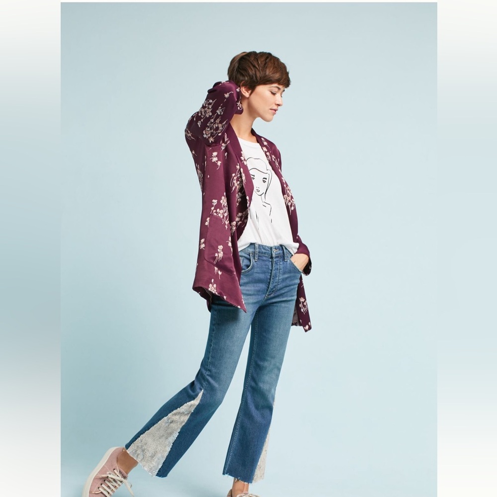 Anthropologie Pilcro High Rise Sequined Flared Jeans